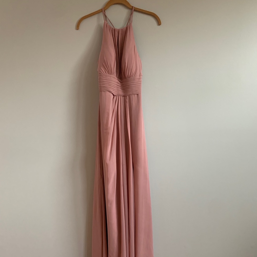 Dusty rose Azazie dress
